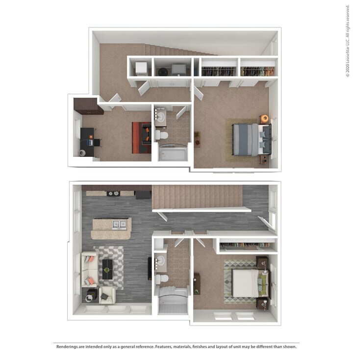 A B3 unit with 3 Bedrooms and 2 Bathrooms with area of 1594   sq. ft