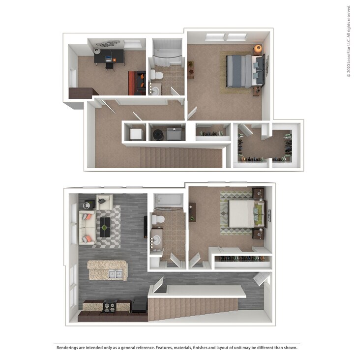 A B2 unit with 3 Bedrooms and 2 Bathrooms with area of 1639   sq. ft